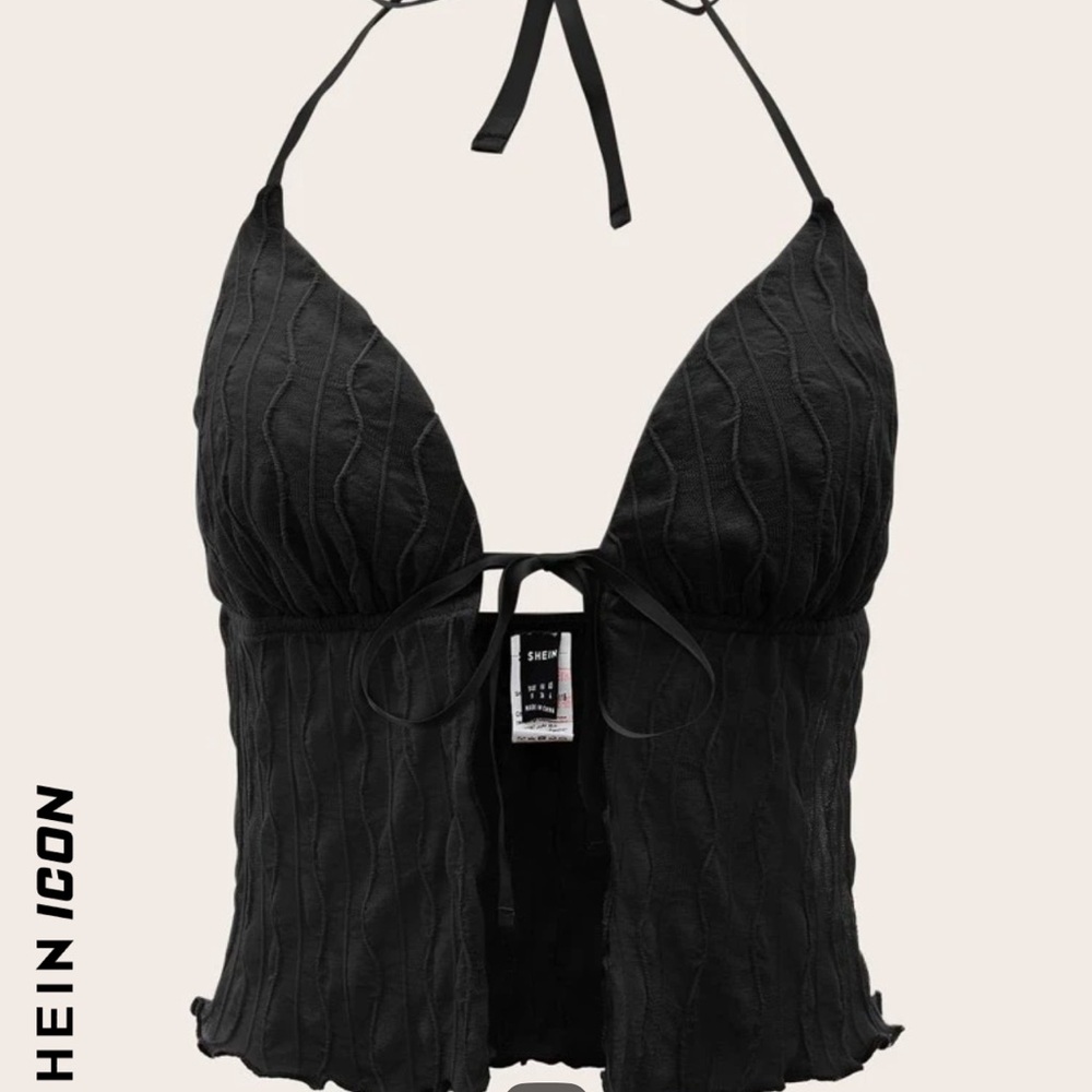 Black Halter Top